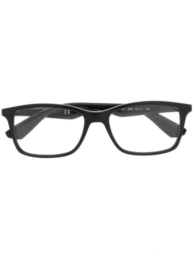 Shop Ray Ban Square Frame Glasses In Black