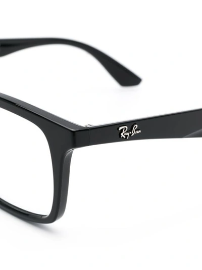 Shop Ray Ban Square Frame Glasses In Black