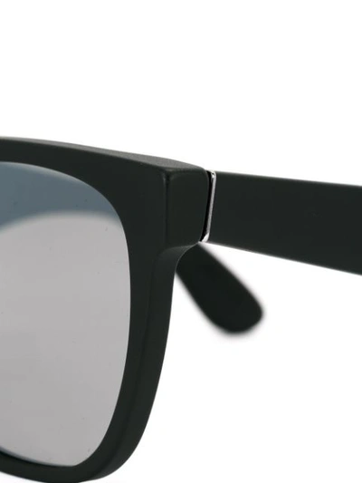 Shop Retrosuperfuture 'flat Top Zero' Sunglasses - Black