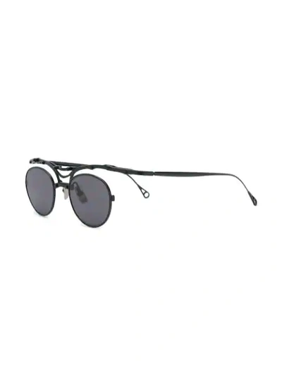 Innerraum Round Shaped Sunglasses In Black