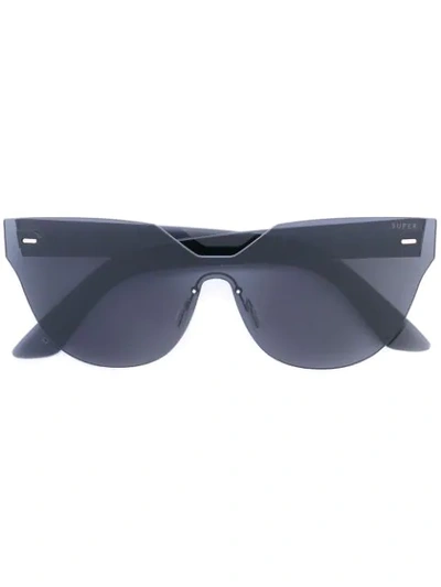 Shop Retrosuperfuture Oversized Sunglasses In Black