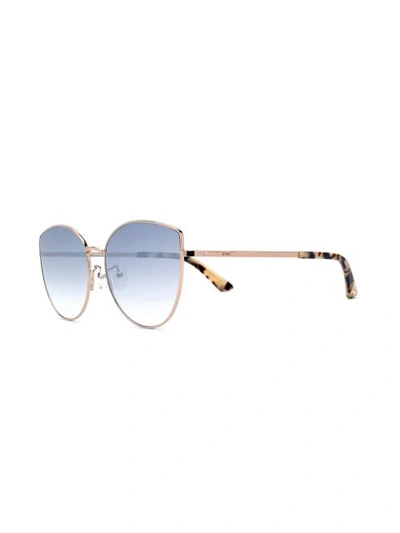 Shop Mcq By Alexander Mcqueen Cat Eye Sunglasses In Silver