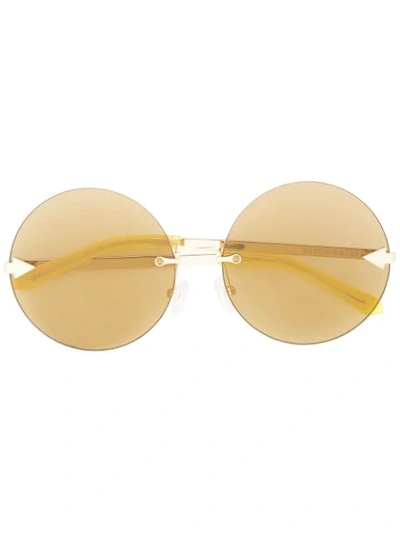 Shop Karen Walker Disco Circus Sunglasses In Metallic