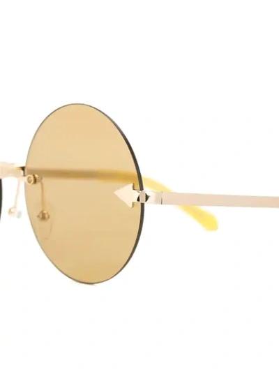 Shop Karen Walker Disco Circus Sunglasses In Metallic