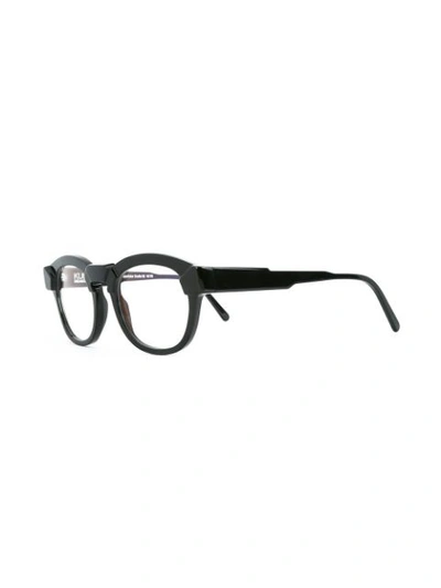 Shop Kuboraum Square Shaped Glasses In Black