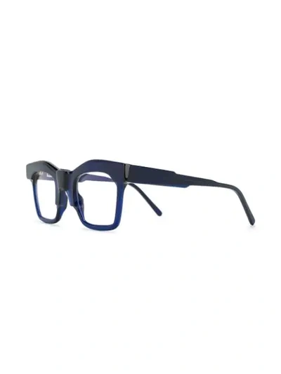 Shop Kuboraum Oversize Glasses In Blue