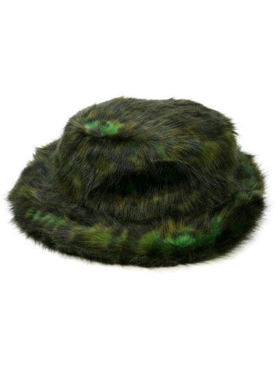 Shop Opening Ceremony Leopard Faux Fur Hat In Black Multi