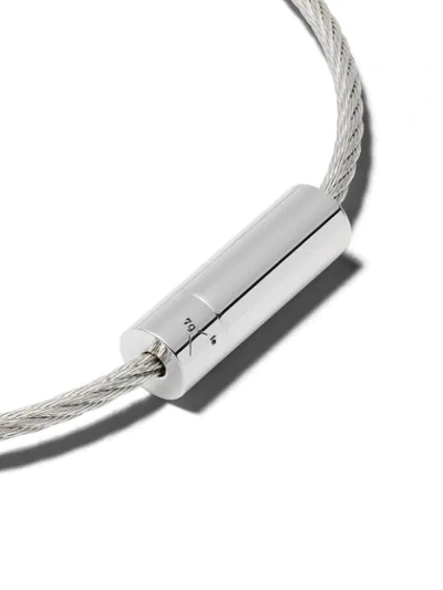 Shop Le Gramme 7 Grams Cable Bracelet In Silver