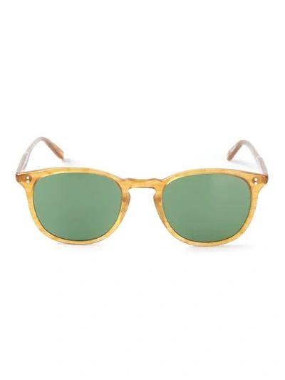 Shop Garrett Leight 'kinney' Sunglasses In Yellow