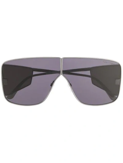 Shop Tom Ford Spector Sunglasses In 08a Black