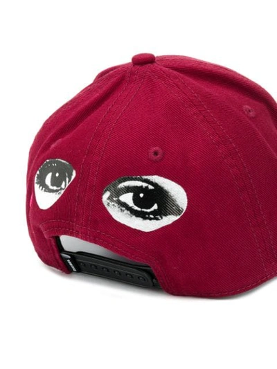 Shop Diesel Baseball Cap With Low Embroidery In Red