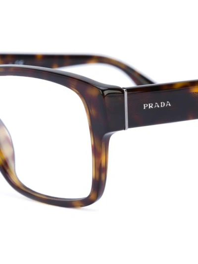 Shop Prada 'vpr17s' Glasses In 2au-1o1