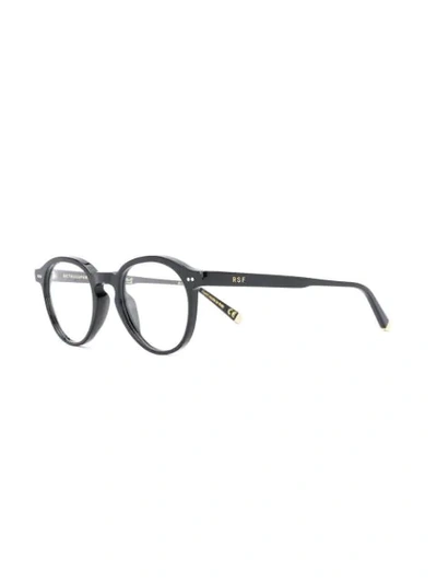 Retrosuperfuture Round Frame Glasses In 黑色