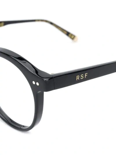 Retrosuperfuture Round Frame Glasses In 黑色