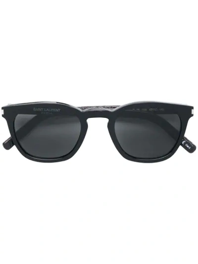 Shop Saint Laurent Sl 28 Sunglasses In Black