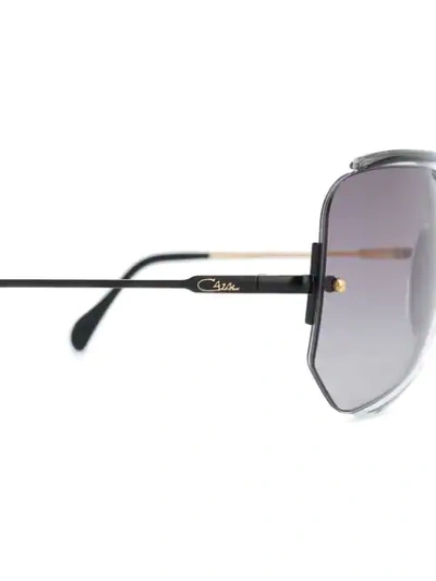 Shop Cazal Aviator Sunglasses In Black