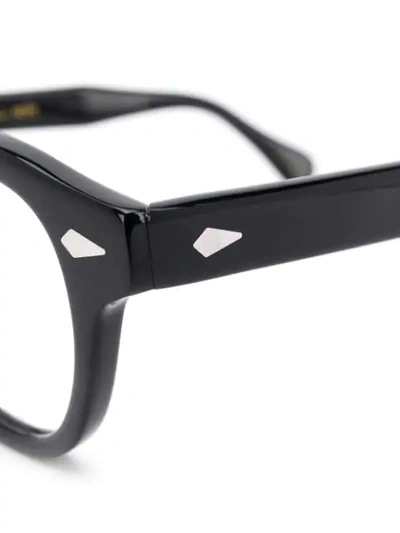 Shop Moscot Round Frame Glasses In Black