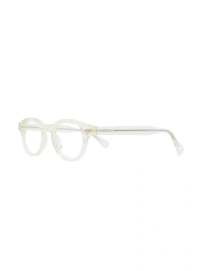 Shop Epos Bronte Round-frame Glasses In 白色