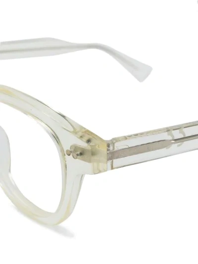 Shop Epos Bronte Round-frame Glasses In 白色