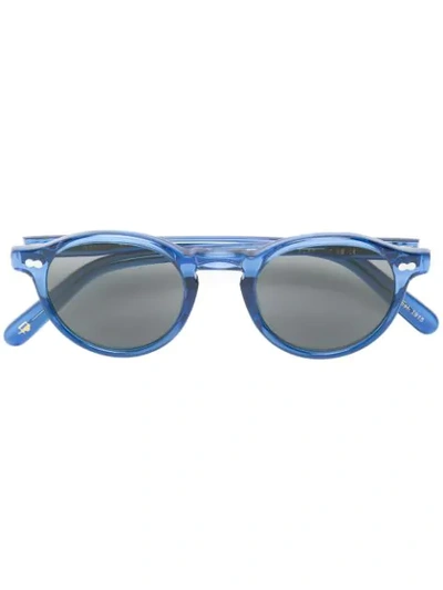 Shop Moscot Miltzen Sunglasses In Blue