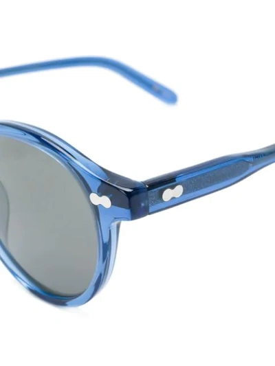 Shop Moscot Miltzen Sunglasses In Blue