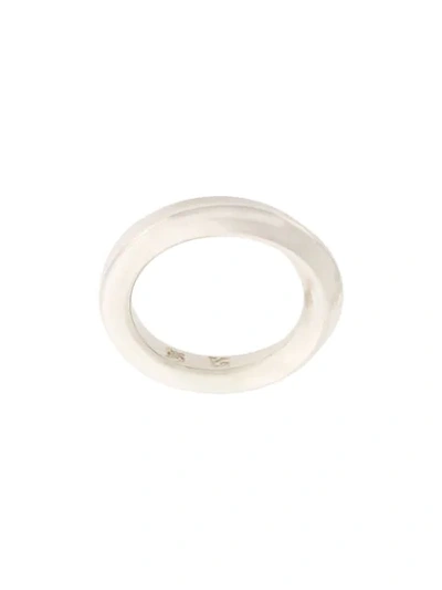 Shop Werkstatt:münchen Twisted Ring In Metallic