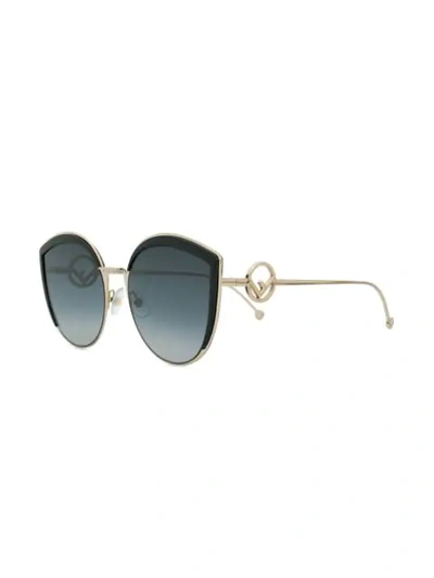 Shop Fendi F Is  Sunglasses In Black