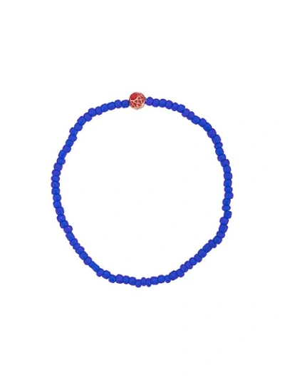 Shop Luis Morais Ball Pendant Bracelet In Blue
