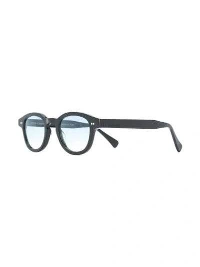 Shop Epos Tinted Round Glasses In 黑色