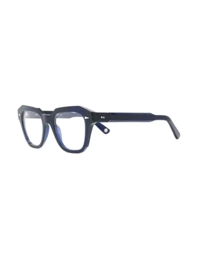 Shop Ahlem Square Frame Glasses In Blue