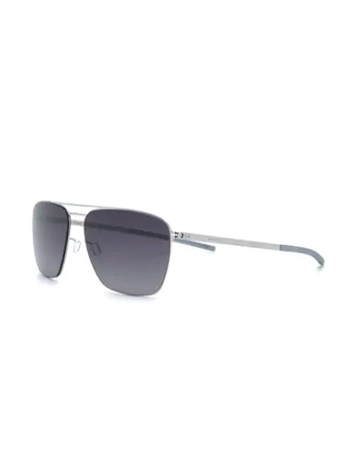 Shop Ic! Berlin Bayamo Sunglasses In Silver