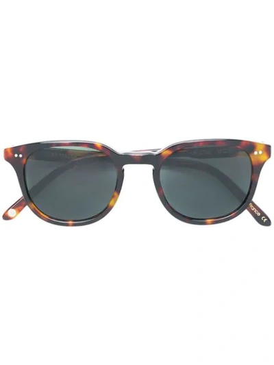 Shop Josef Miller Malcom Sunglasses In Brown
