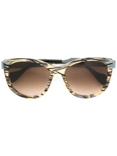 Shop Fendi Eyewear Slinky Sunglasses - Grey