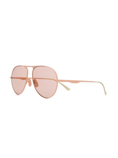 Shop Gucci Aviator Sunglasses In Pink & Purple