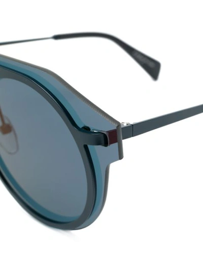 round frame aviator-style sunglasses