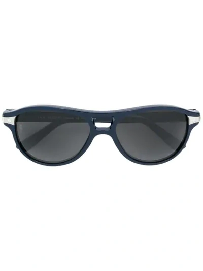 Shop Cartier Santos De  Sunglasses - Blue