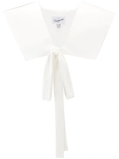 Shop Vaquera Sailor Collar Scarf In White