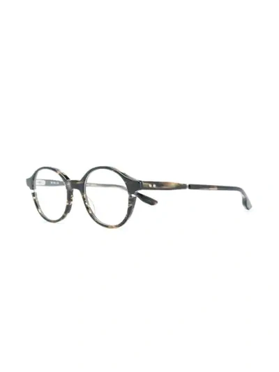Shop Dita Eyewear Siglo Glasses In Brown