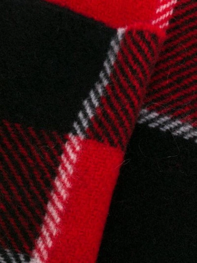 Shop Acne Studios Karierter Schal In Red
