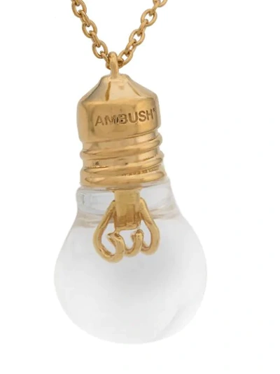 Shop Ambush Lamp Bulb Pendant Necklace In Gold