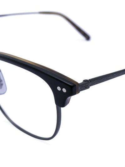 Shop Oliver Peoples Willman D-frame Glasses In 黑色