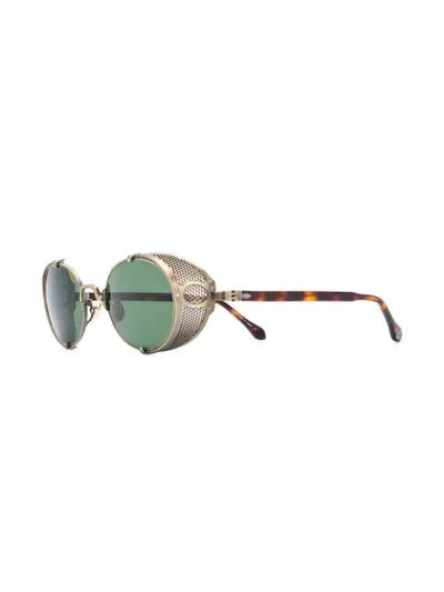 Shop Matsuda Round Sunglasses In Brown