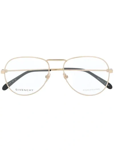 Shop Givenchy Gv01175/5 Gold-tone Glasses