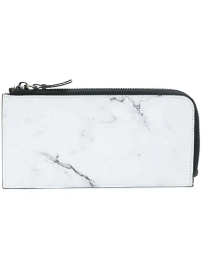 Shop Vision Of Super Long Corner Zip Wallet In White