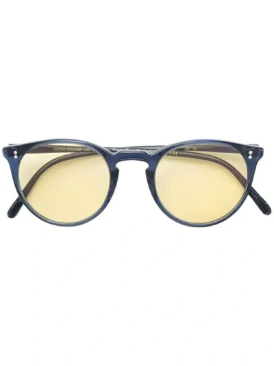 Shop Oliver Peoples O'mailley Sunglasses In Blue