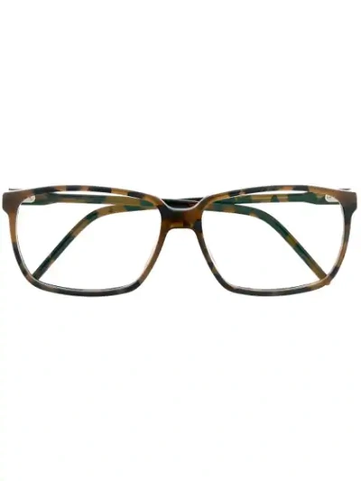 REIZ SQUARE FRAME OPTICAL GLASSES - 棕色