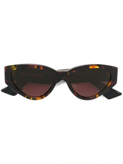 Shop Dior Spirit Cat-eye Sunglasses In Brown