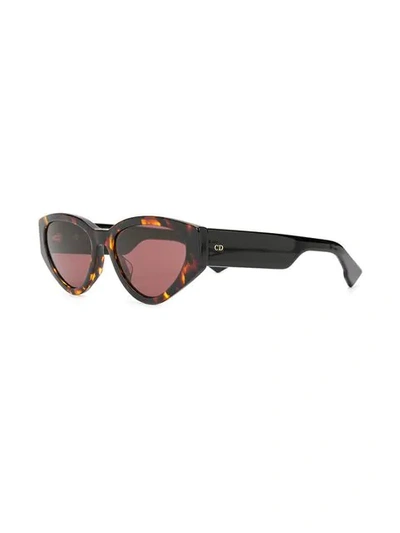 Shop Dior Spirit Cat-eye Sunglasses In Brown