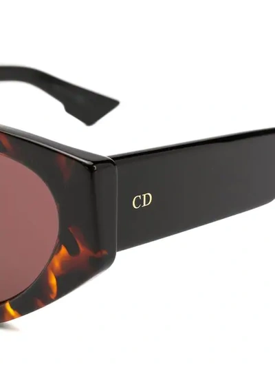 Shop Dior Spirit Cat-eye Sunglasses In Brown