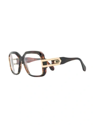 Cazal Oversize Glasses In Brown